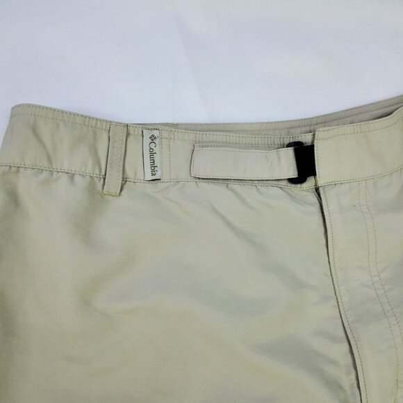 Columbia PFG Fishing Cargo Shorts Men's Size L Beige Logo Trim 108 FM 4005 - Picture 5 of 9
